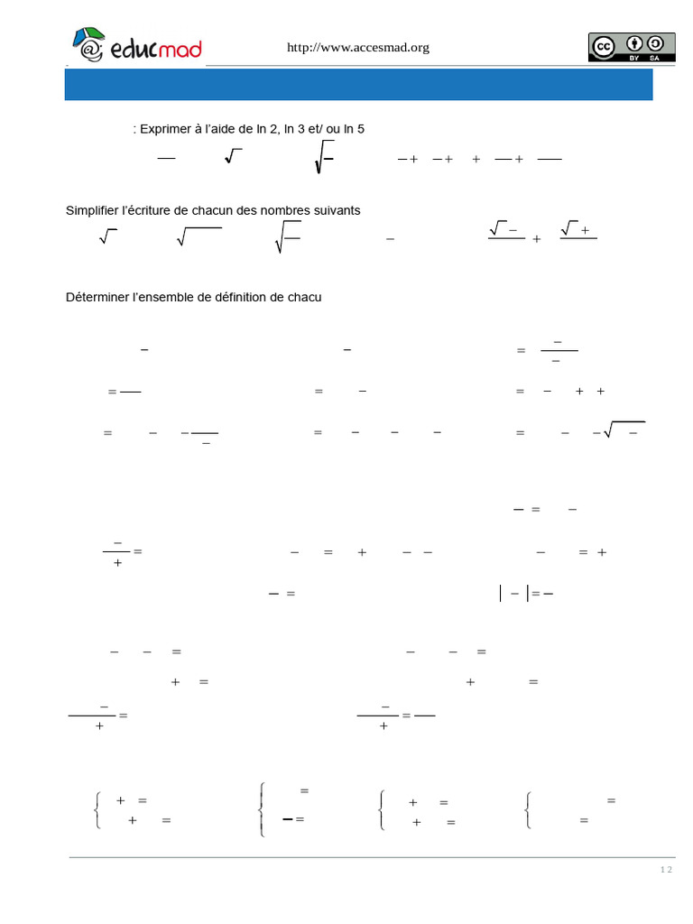 Graphique Logarithme Definition