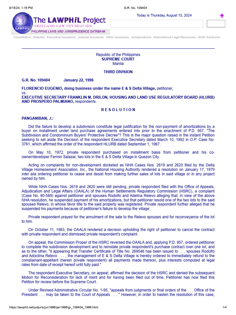 Eugenio v. Drilon | PDF