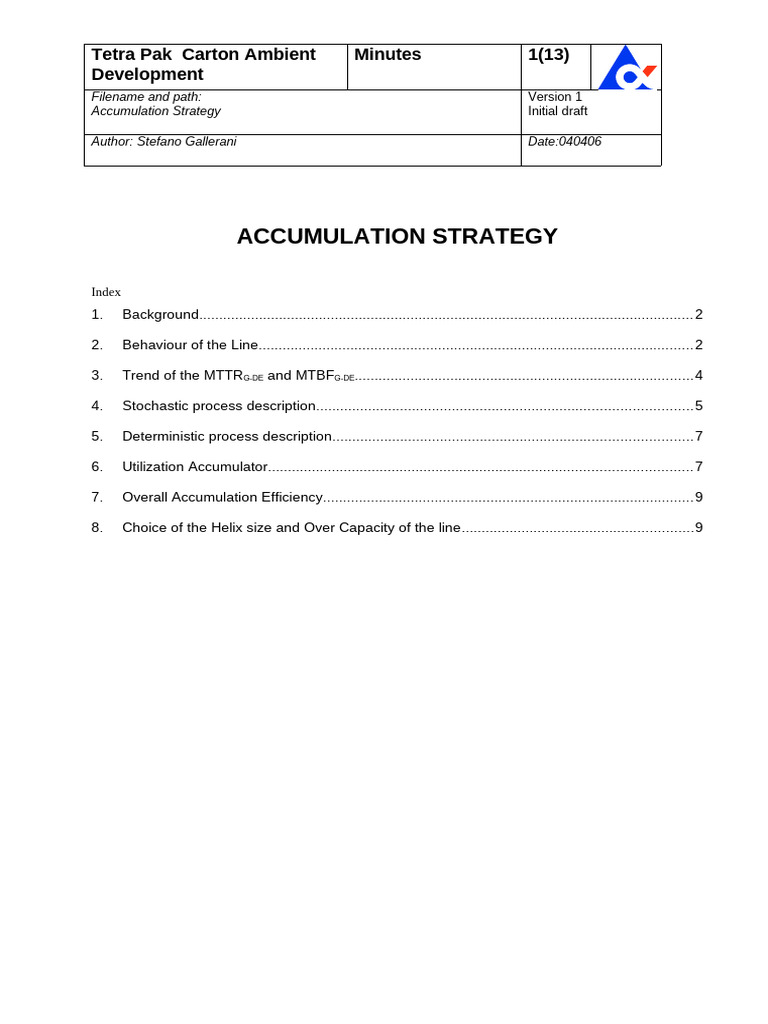 203 Accumulation Strategy | PDF