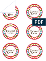 Chevron Candy Tables Printable Labels 