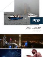 2007 Calendar by Sarbjit Singh featuring Hong Kong photos