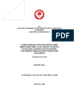 Farklı Kişilik Özelliklerine Sahip Bireylerin Risk Algılarının Tüketici Davranışı Açısından Incelenmesi