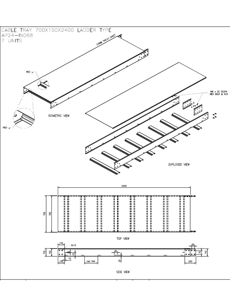 Cable Ladder Cable Tray (700600400300200150) | PDF