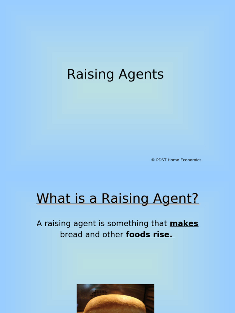 Raising Agents 0 | PDF