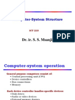 Computer-System Structure: DR Ir S S Msanjila Dr. Ir. S. S. Msanjila