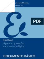 Aprender y Enseñar en La Cultura Digital Inés Dussel