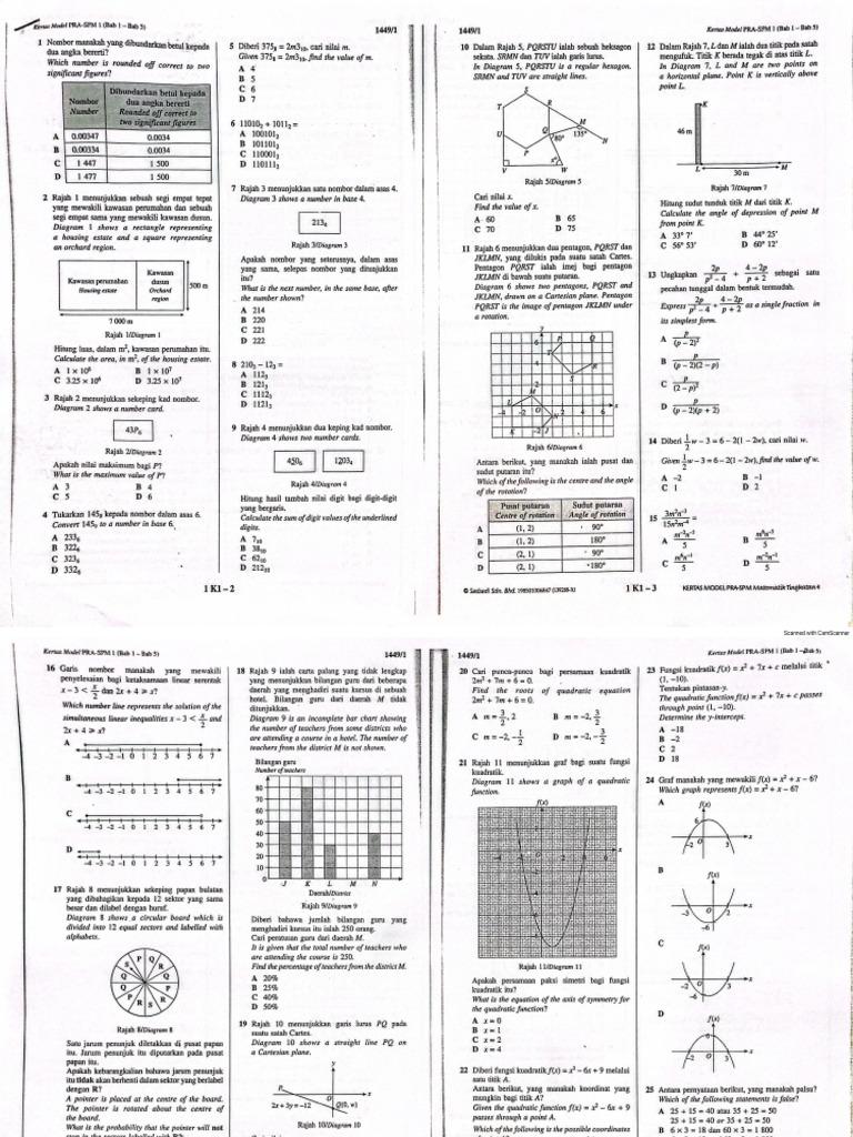Form 4 Midterms | PDF