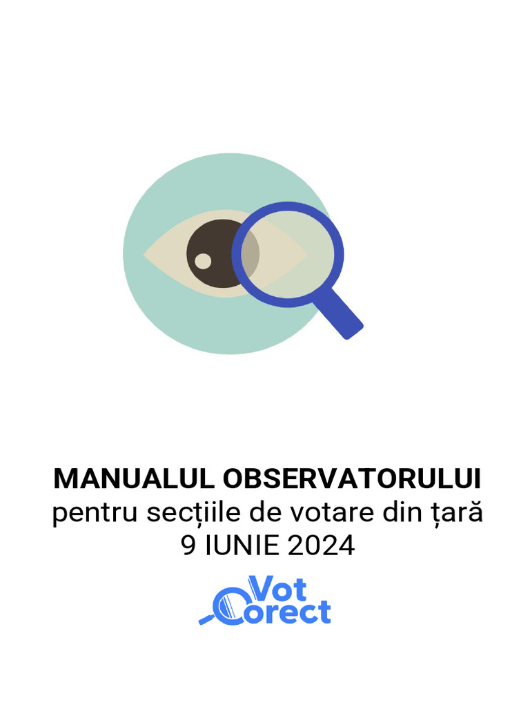 Vot Corect Manual 2024 Tara Public | PDF