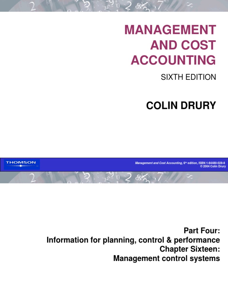 Colin Drury | PDF | Cost Accounting | Interdependence