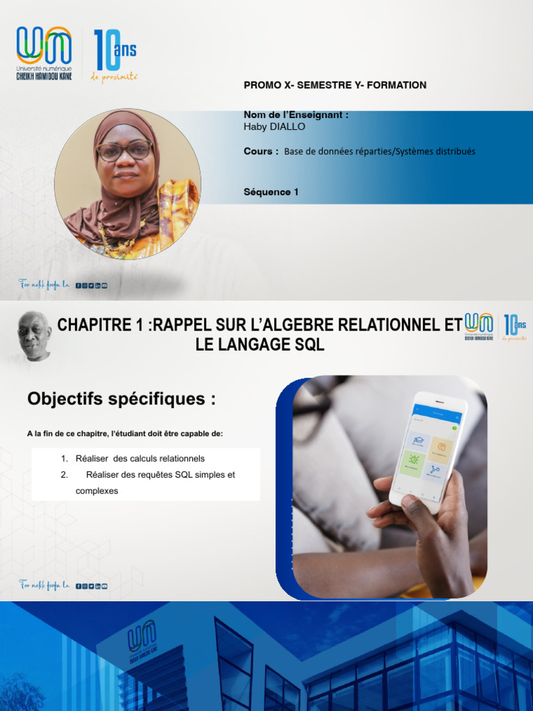 Introduction à l'Algebra Relationnelle SQL | PDF | Bases de données ...