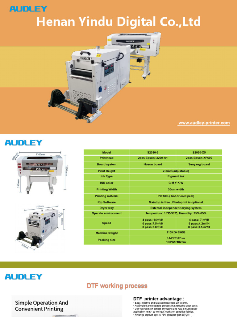 A3 DTF Printer | PDF