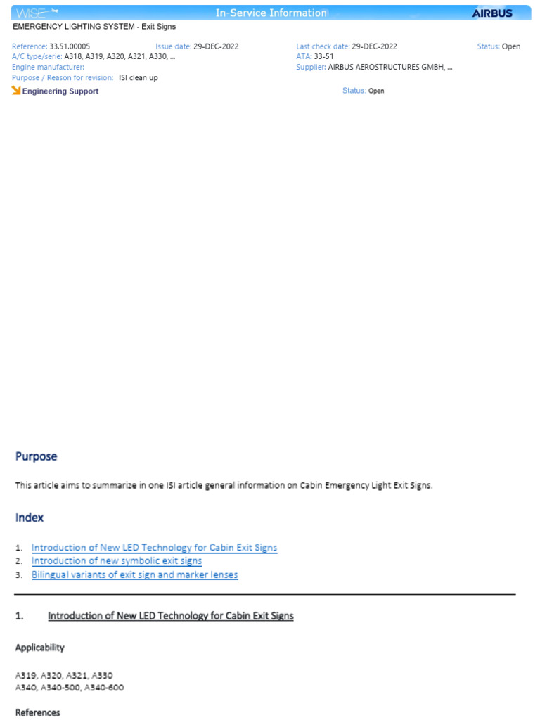 EMERGENCY LIGHTING SYSTEM - Exit Signs | PDF