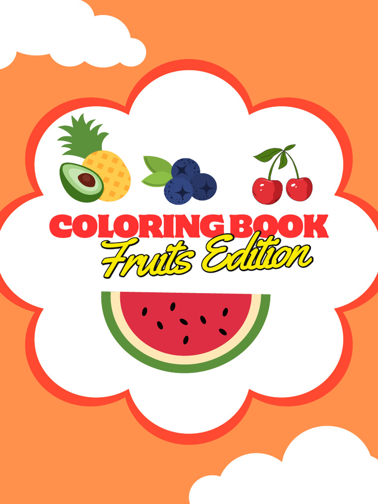 Coloring Books For Kids Fruits Pdf
