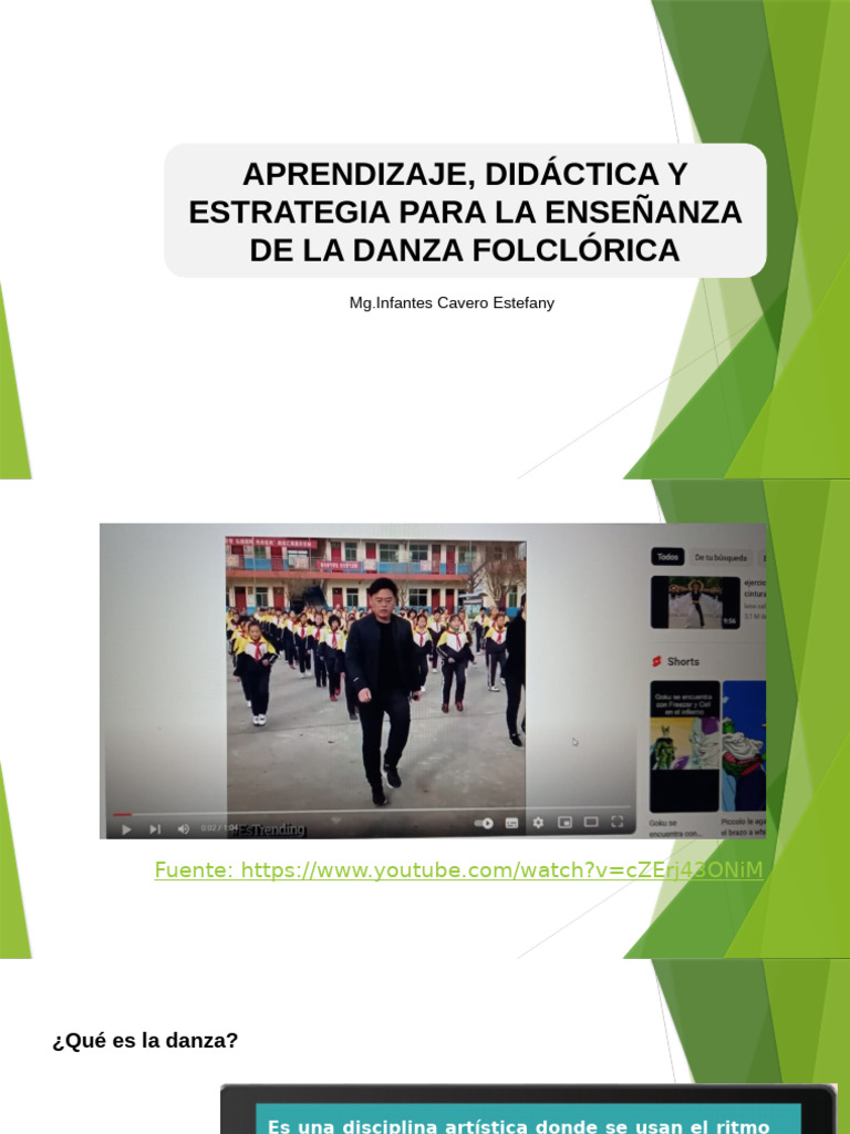 APRENDIZAJE, DIDÁCTICA Y ESTRATEGIA PARA LA ENSEÑANZA DE LA DANZA ...