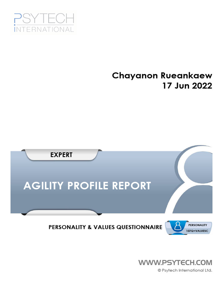 RueankaewChayanon AGILITY | PDF
