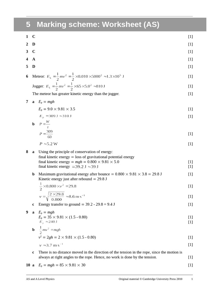 05 Energy Changes-1 | PDF