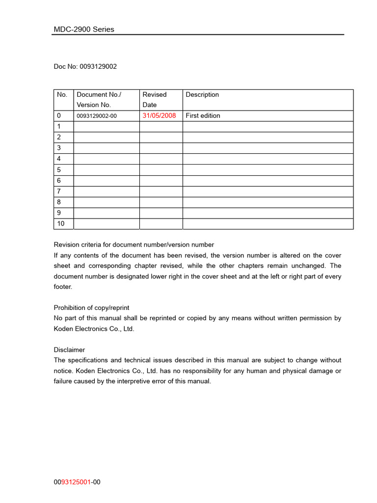 MDC GG | PDF