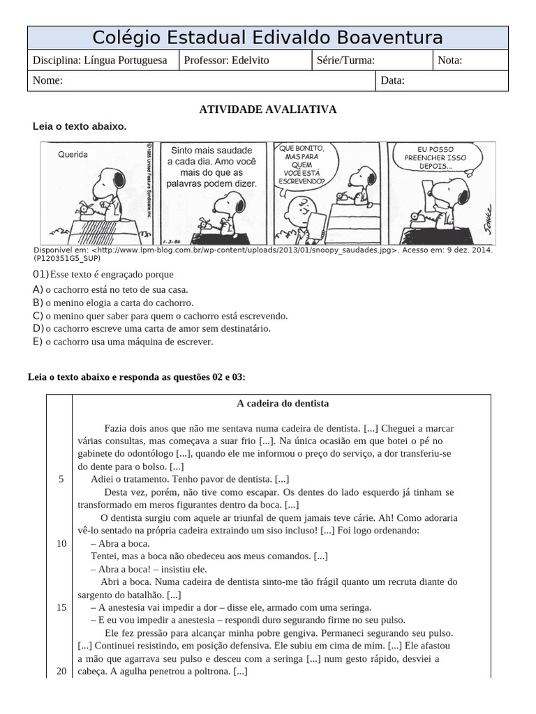 Atividade Edelvito | PDF