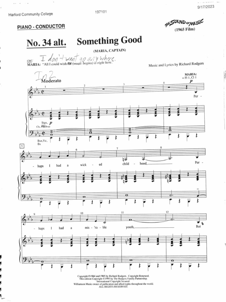 Something good and change of scene piano conductor pdf