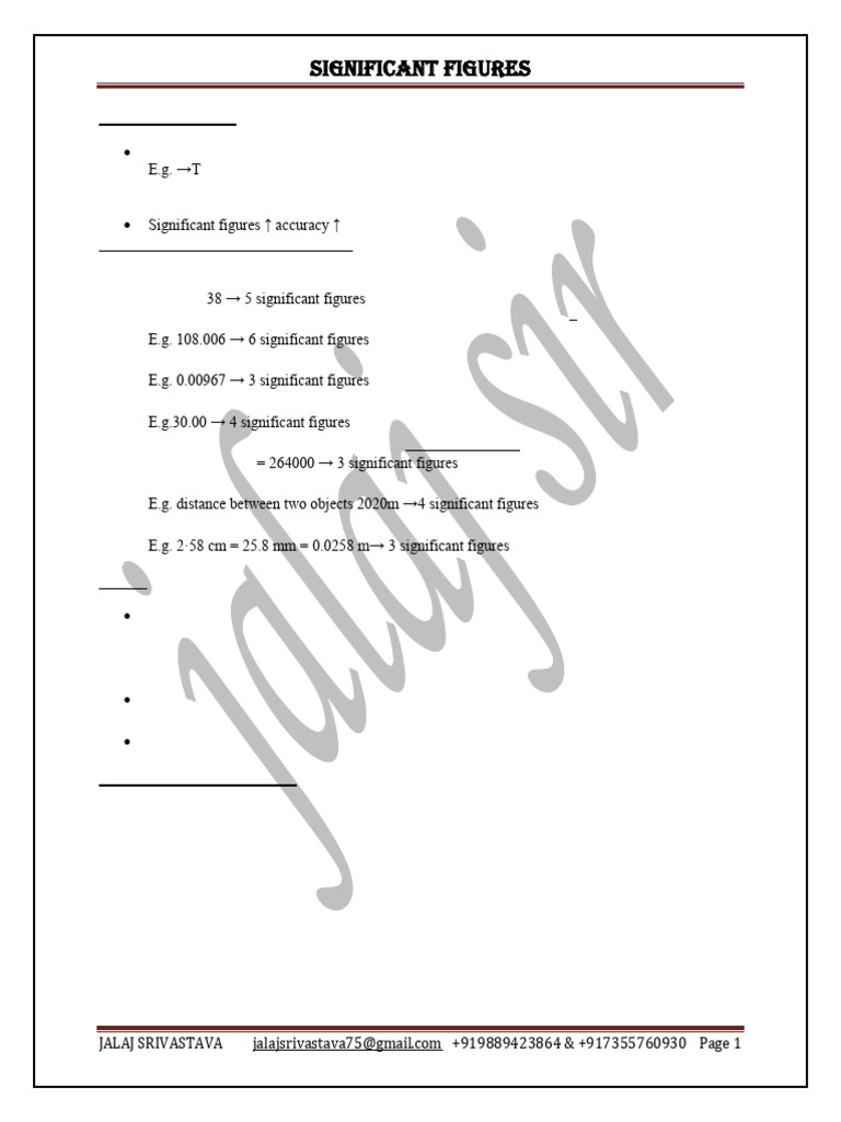 Significant figures 2023 pdf