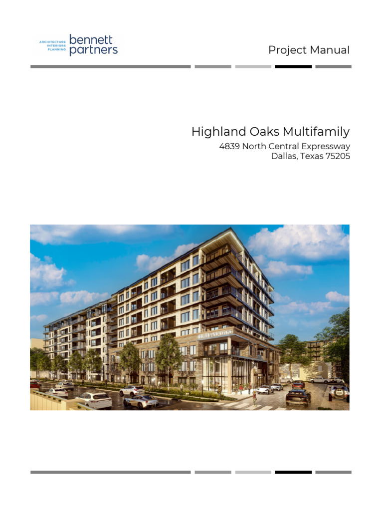 00 Project Manual | PDF