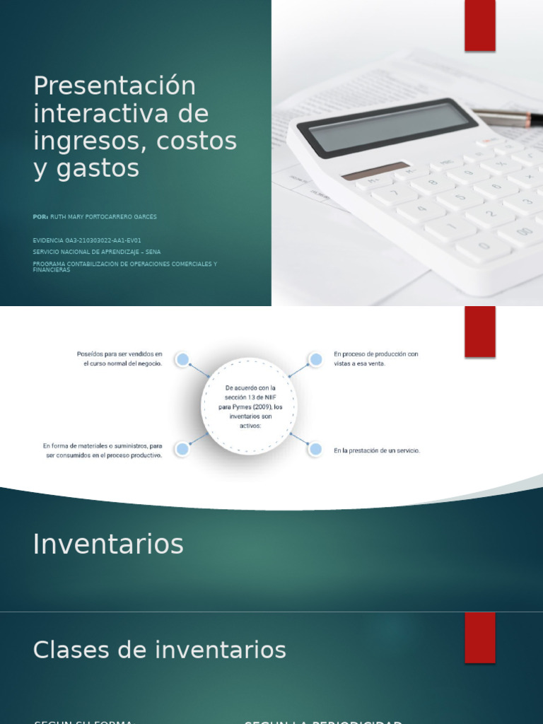 Presentación de Ingresos y Costos | PDF | Costo | Negocios