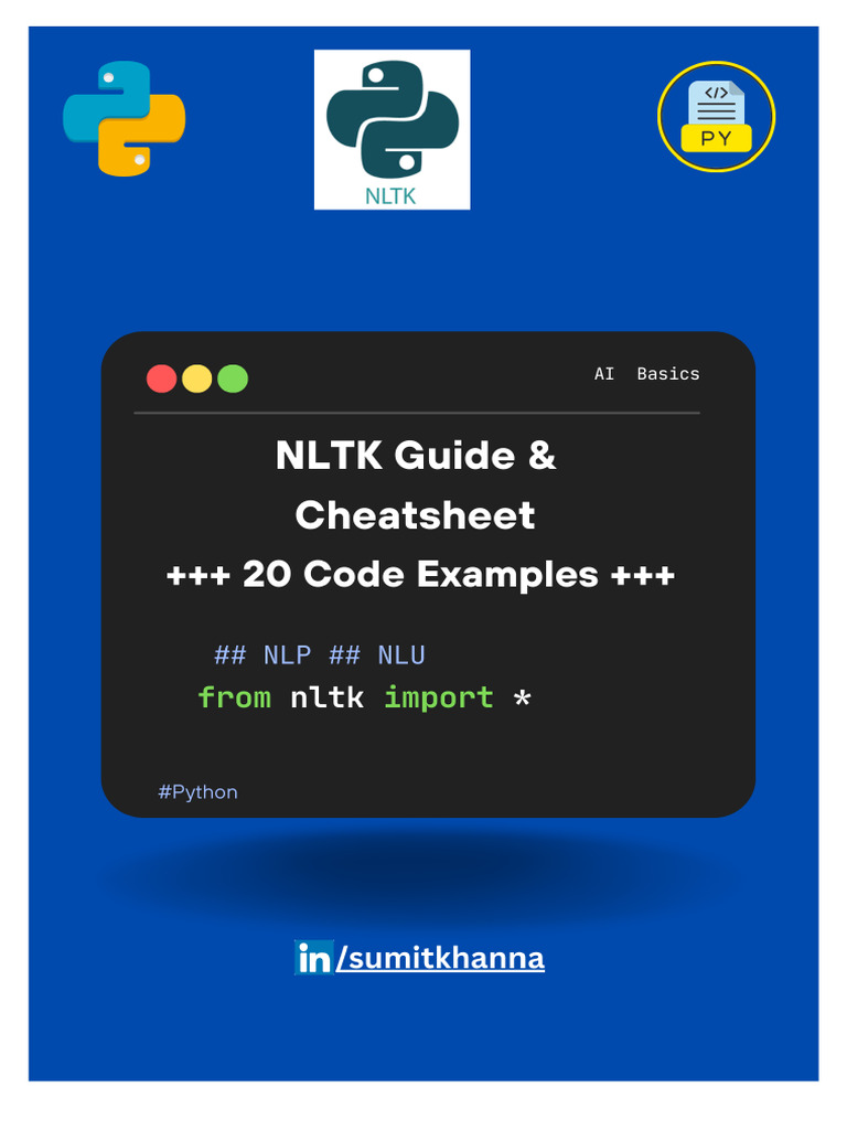 nltk cheatsheet | PDF