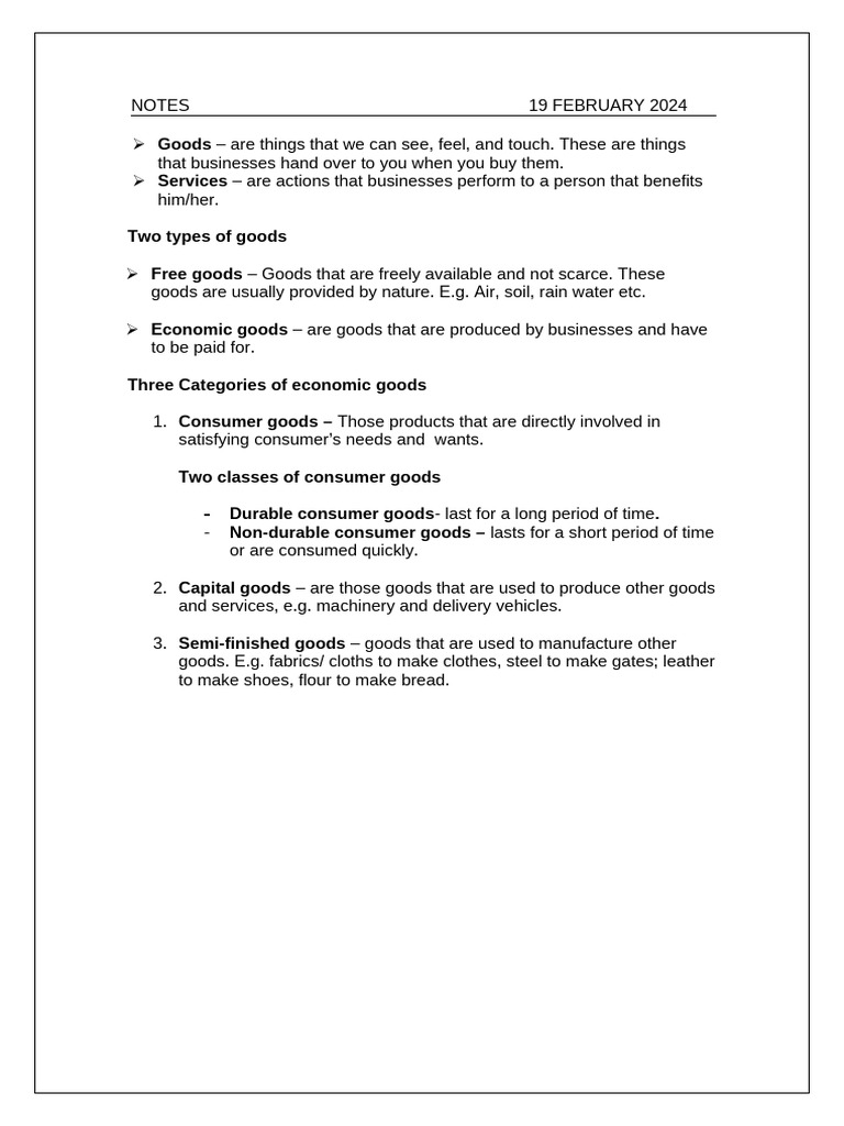 Ems Good & Services | PDF