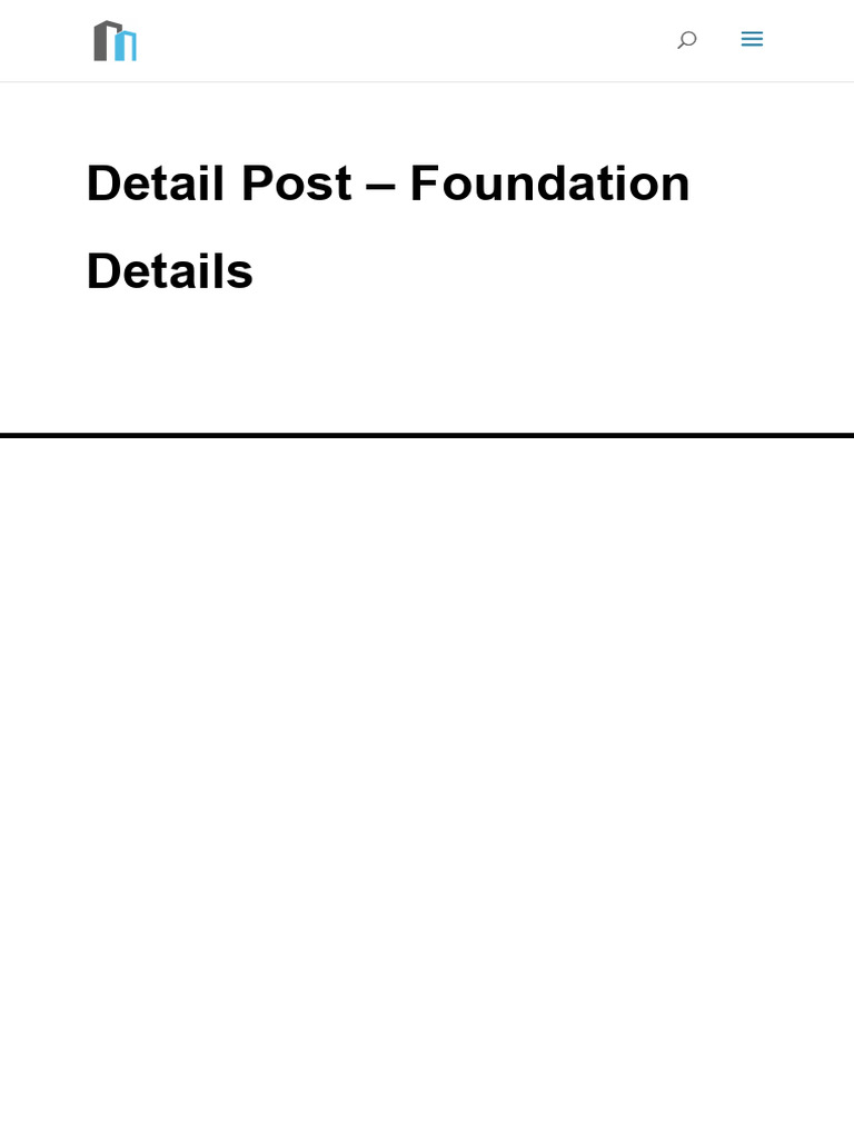 Foundation Types and Details Explained | PDF | Foundation (Engineering ...