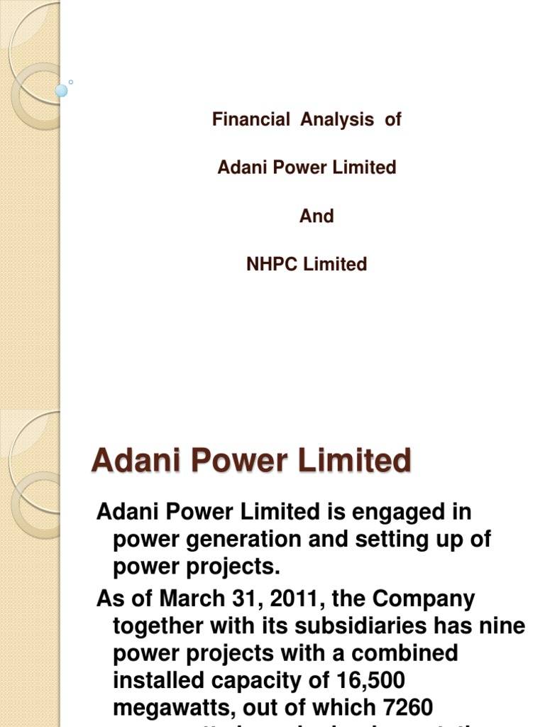 Adani Power Financial and SWOT Analysis | PDF | Solar Power | Watt