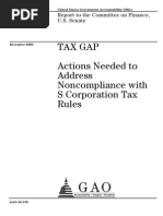 S Corp Noncompliance Report