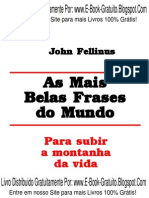 LIVRO - As Mais Belas Frases Do Mundo - John Fellinus
