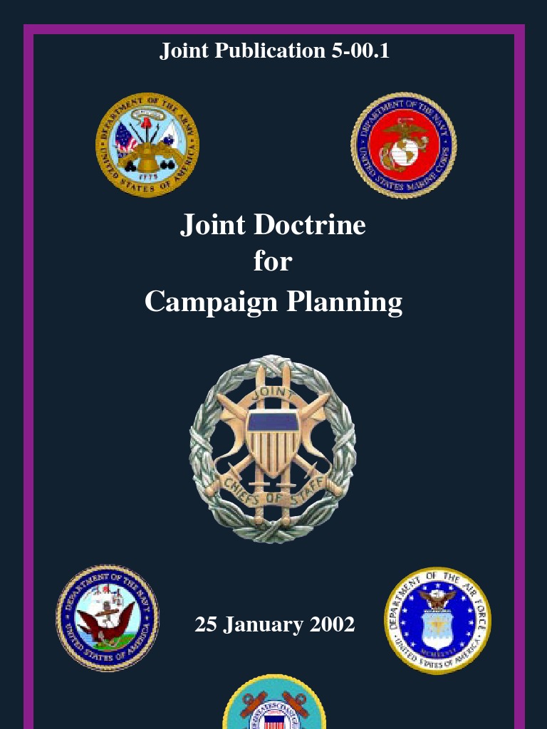 Joint Doctrine for Campaign Planning Operational Level Of War Military