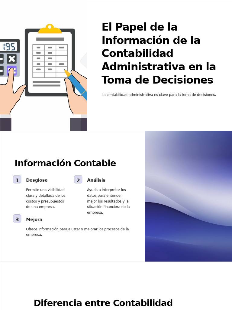 Contabilidad Administrativa en La Toma de Decisiones | PDF
