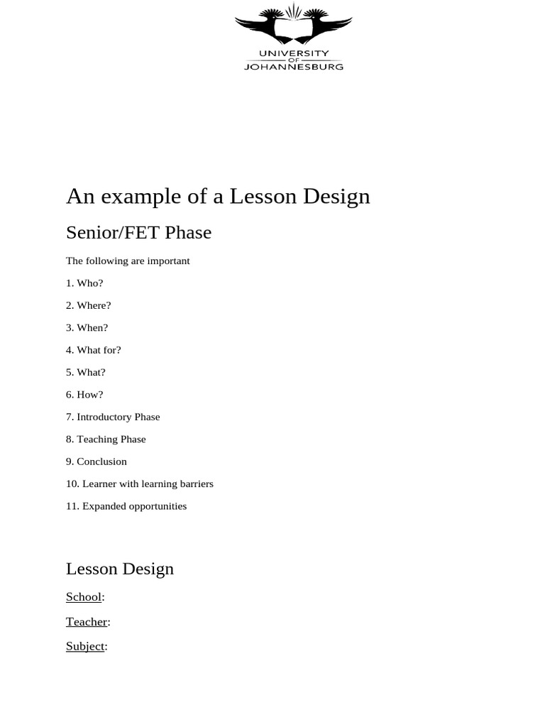 2021 Final Mfspla3 Example of A Lesson Design | PDF