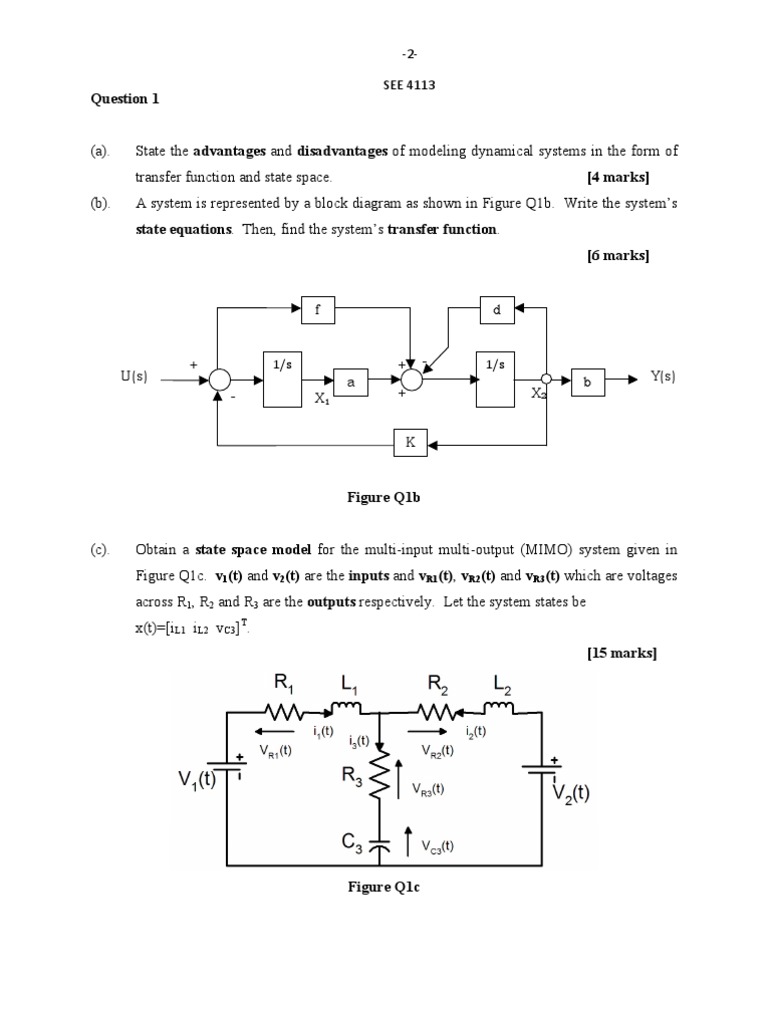 skemaSEE4113sem20809correction 1 | PDF | Control Theory | Applied ...