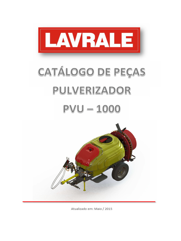 Pulverizador de Arraste - Pvapvu 500 Pvu 750 | PDF