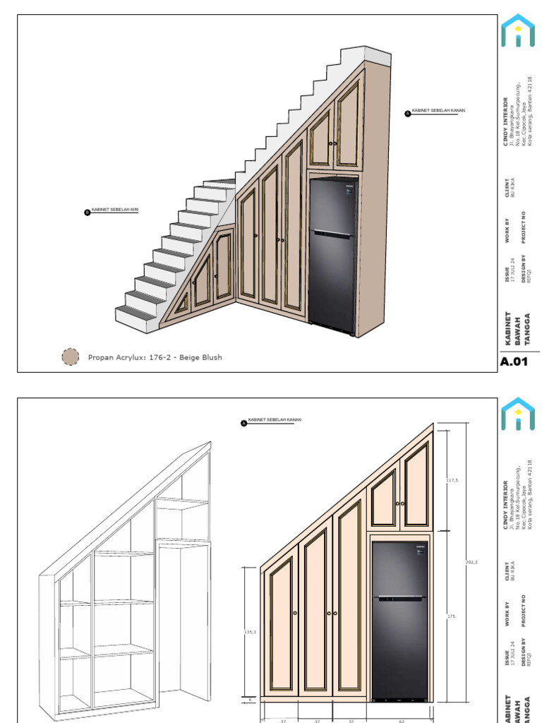 Layout Bawah Tangga Bu Eli | PDF