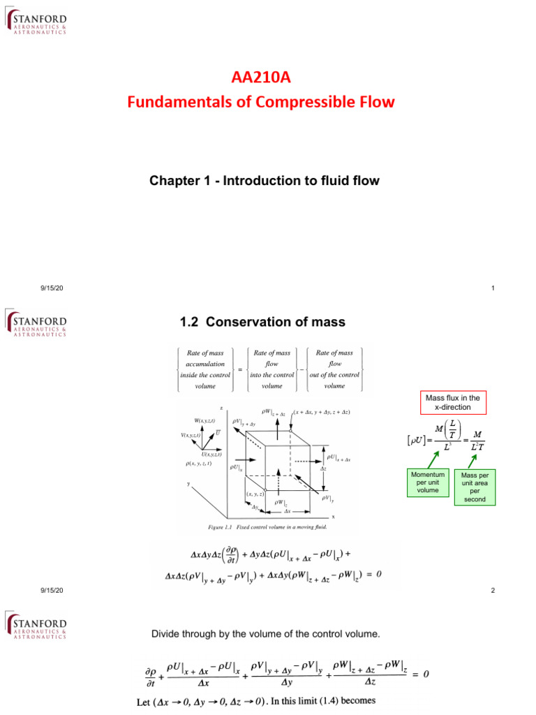 Intro To Fluid Flow B J Cantwell | PDF | Fluid Dynamics | Science ...