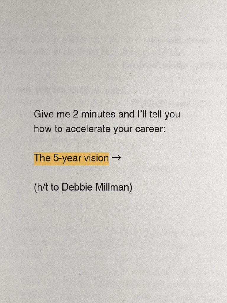 The 5 Year Vision 1723754278 | PDF | Career & Growth