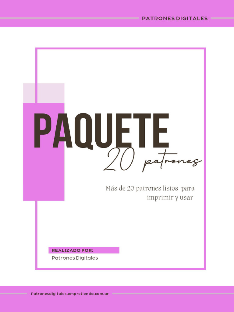 Promo 20 Patrones | PDF