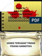 Sanksi Terhadap Tindak Pidana Narkotika