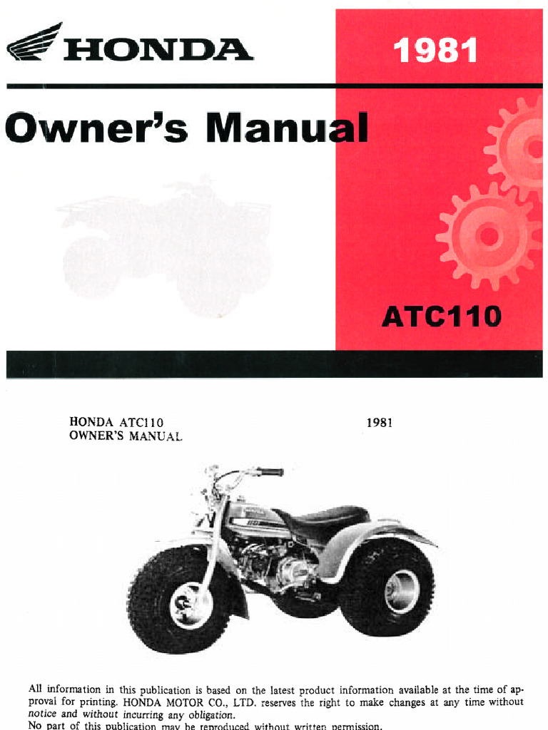 Atc 110 Manual de Usuario | PDF