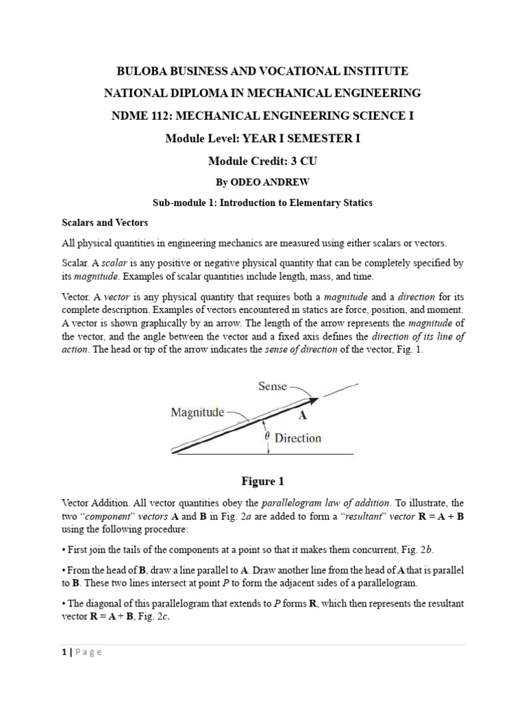 MES 1 Module 1 | PDF