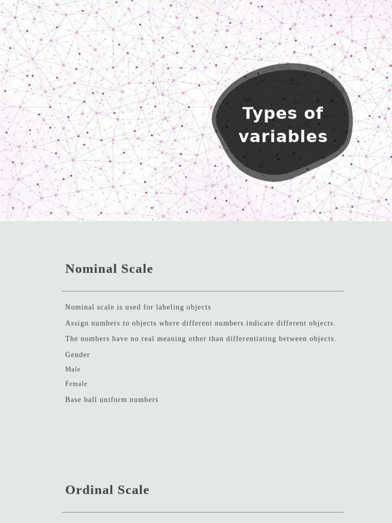 2 Types of Variables | PDF