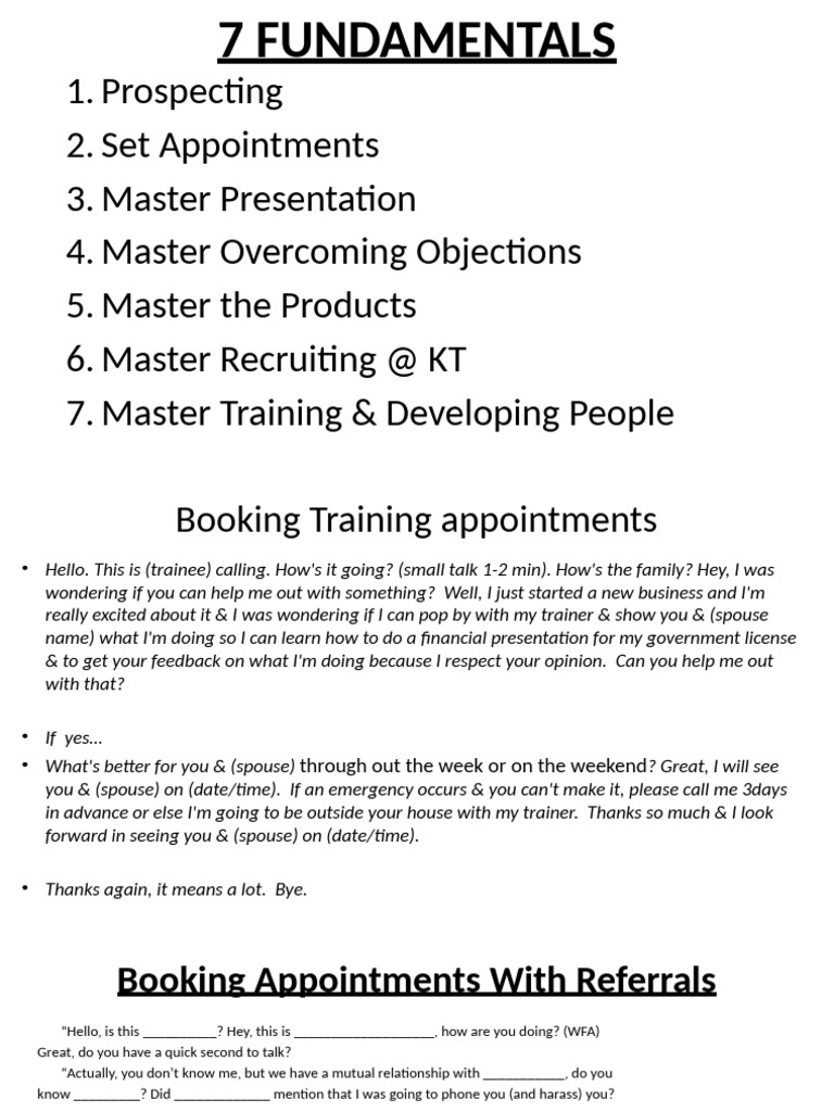 7 fundamentals 2 booking appts pdf