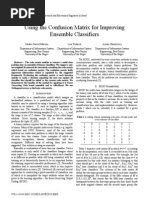 Using The Confusion Matrix For Improving Ensemble Classifiers