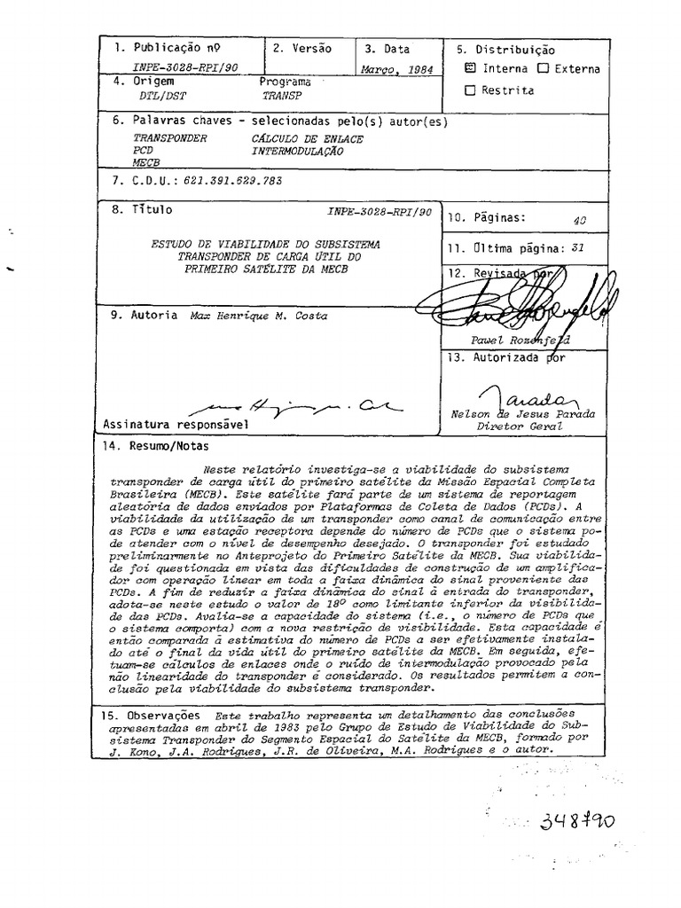 POLLYANNA CLEMENTE - Estudo de Viabilidade Do Subsistema Transponder ...