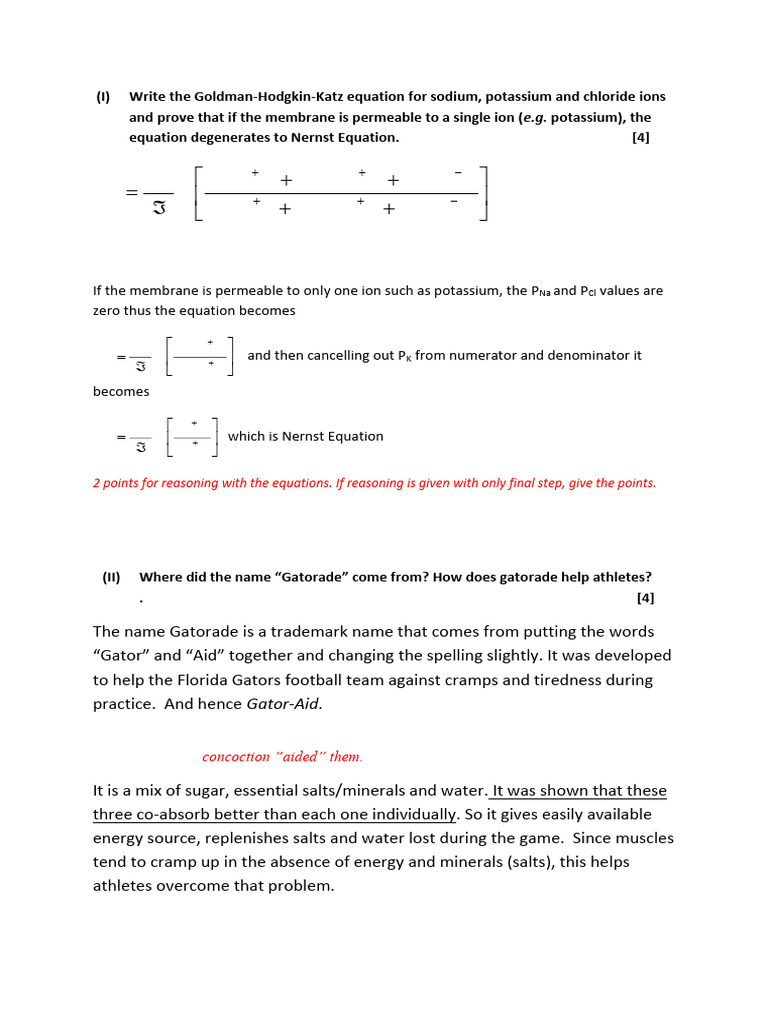 Endsem Paper Solutions | PDF