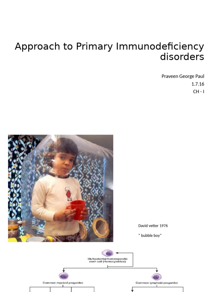 Approach To Primary Immunodeficiency Disorders | PDF